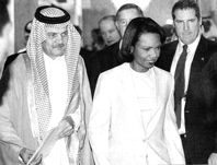 Η Ράις και ο σαουδάραβας υπουργός εξωτερικών